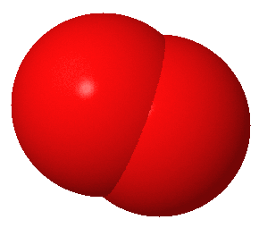 Molécula de Oxigênio O2. 